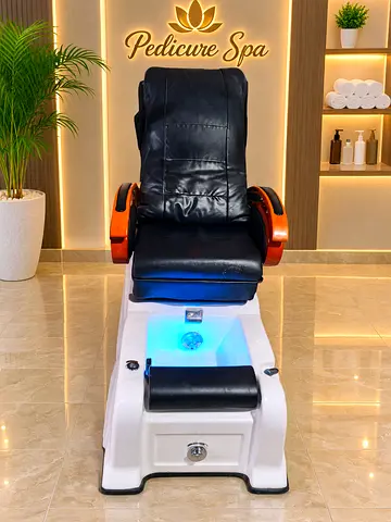 Professional Pedicure Spa Chair with Foot Bath and LED Light