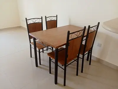 New Wooden Table + 4 Chairs