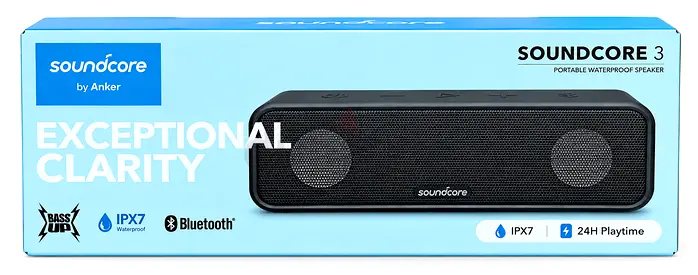 Anker Soundcore 3 Portable Bluetooth Speaker (Black) - Excellent Condition