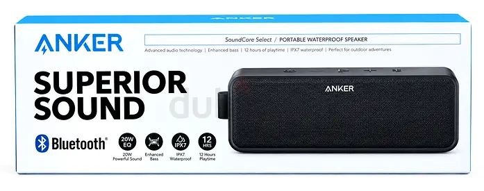 Anker SoundCore Select Portable Bluetooth Speaker - Black