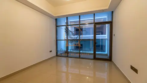 One-bedroom apartment with living room, gym, swimming pool, and private parking for annual rent in Ajman, inside Gulf Tower on Khalifa Street.