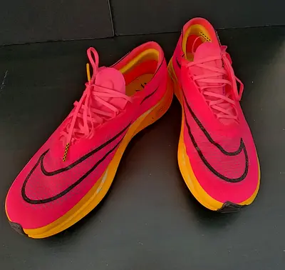 Nike ZoomX Vaporfly Next% (Pink/Orange) Running Shoes, Size Unknown