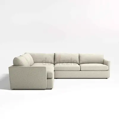 Premium Quality Crate&Barrel Lounge Deep feather filled Corner Sofa Beige