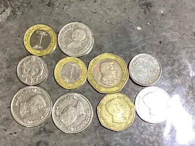 Lot of vintage Middle Eastern coins - mixed denominations