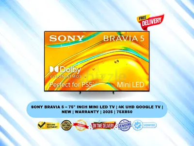 Sony BRAVIA 5 – 75″ Inch Mini LED TV | 4K UHD Google TV | New | Warranty | 2025 | 75XR50