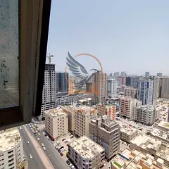For Annual Rent Prime Studio Apartment in Al Nuaimiya 2 Ajman Spacious Open View Built-in Wardrobes 