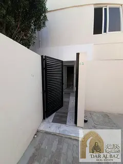 A distinctive villa for annual rent in Al Jazat, Sharjah. It features 3 bedrooms, a spacious living