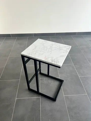 MARBLE-OPTIC SIDE TABLE (light weight)