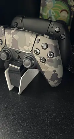 DualSense PS5 Controllers (1 Black + 1 Camo) - Used, Good Condition