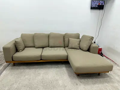 Same like new condition west elm lshape sofa