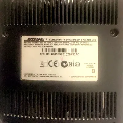 Bose Companion 5 Multimedia Speaker System (Companion 5) - Good Condition
