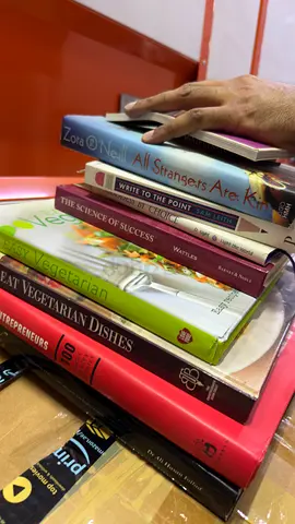 Mixed books — fiction, self-help, cookbooks