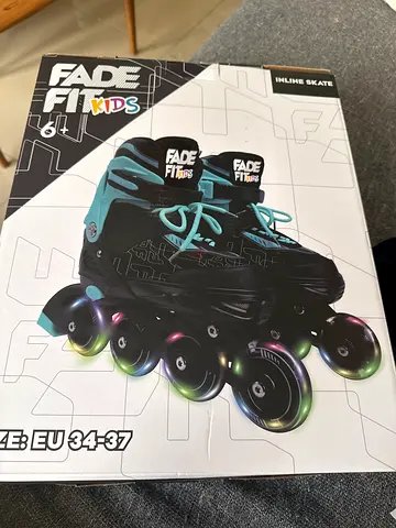 Fade Fit Kids Inline Roller Skates - Size EU 34-37, New in Box