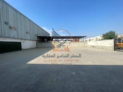 Annual Yard for Rent in Al Jurf Industrial 3 on Main Road with 30 KW Electricity
