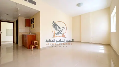 Studio apartment for annual rent in Ajman, excellent size and prime location with easy access to Dubai and Sharjah.