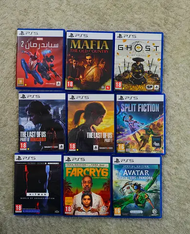 Bundle of 9 PS5 Games — Ready to Play (The Last of Us, Far Cry 6, Mafia, Hitman & More)
