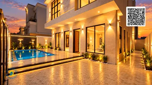 بسعر يشمل توصيل الماء والكهرباء ورسوم التسجيل فيلا 5 غرف مع مسبح