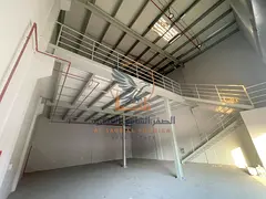 3,500 sq. ft. mezzanine warehouse in Al Jurf Industrial 3, main road, 30 kW electricity.