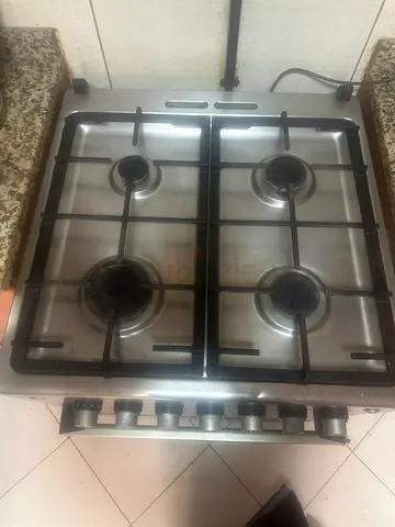 Used 4-Burner Stainless Steel Gas Hob (Built-in) - Good Working Condition