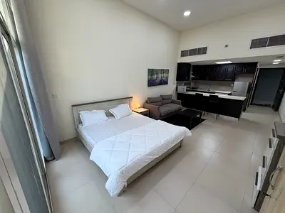 Stylish Furnished Studio with Balcony | Modelux Tower | All Amenities