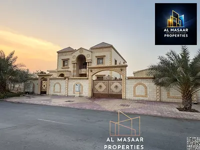 فيلا فاخرة للبيع في الروضة 3 – بعجمان | 8 غرف ماستر | أرض 9,000 قدم² | بسعر شامل كهرباء ومياة ومكيفات