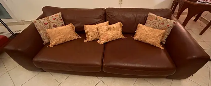 Leather sofa