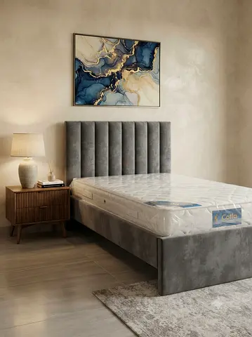 Twin Size Double bed With Mattress Size 120*190Cm