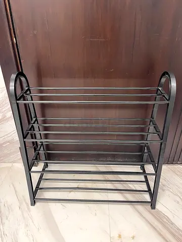 Black  5-tier shoe rack / small storage organizer
