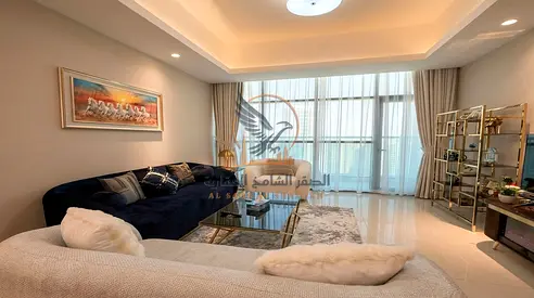 Luxurious 1bed with a living room, featuring hotel-style furnishings and super-deluxe finishes in Gulfa Tower Includes gym swimming pool and parking
