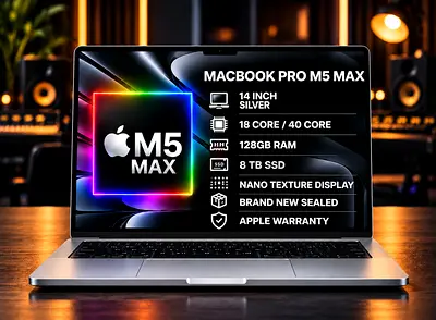 MacBook Pro M5 Max 128GB RAM 8TB SSD 14” Nano Texture Display