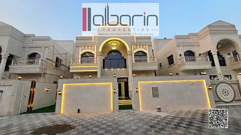 Villa for sale in Al Helio, Ajman; 6 bedrooms with en-suite bathrooms, 3,700 sq. ft. plot, registration fees included.