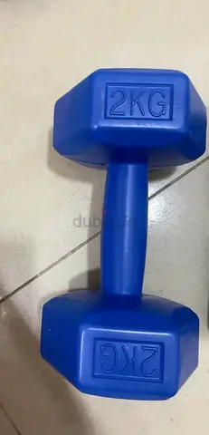 Single 2kg Vinyl Coated Dumbbell - Good Condition