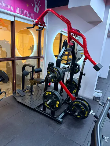 Plate-loaded Multi Gym Machine with Olympic Plates — Good Condition