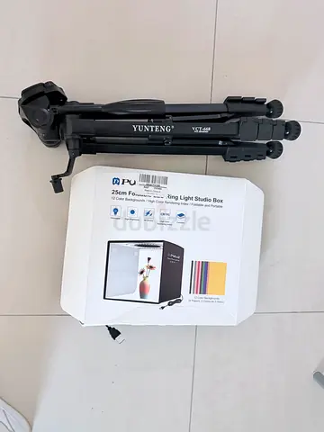 Camera tripod and light box