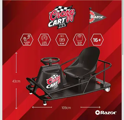 Razor Crazy Cart XL 22km/h