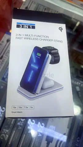 3-in-1 Multi-Function Fast Wireless Charger Stand (Qi) - New - qty available