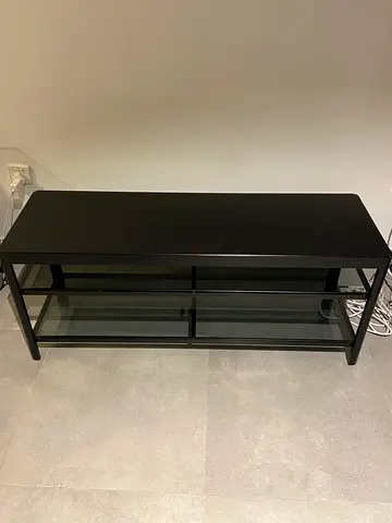 Black glass tv/coffee table