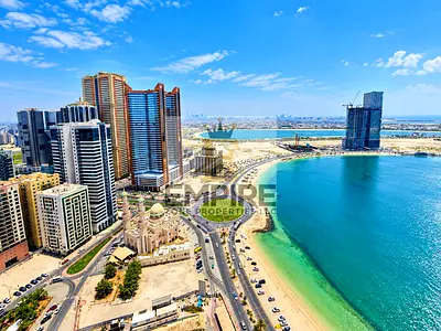 Luxury apartment Full Sea view balcony, gym, pool, free with kids one month free big space parking