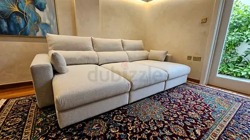 IKEA eskilstuna l Shape Sofa bed with storage beige color