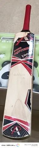 Used Cricket Bat - Gray Nicolls Style with Red Grip, Good Condition