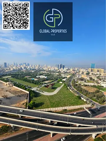 شقة (غرفة وصالة) للبيع في أبراج سيتي تاورز - عجمان | 330 ألف درهم (كاش) | إطلالة على القصر | شرفة | جاهزة للسكن
