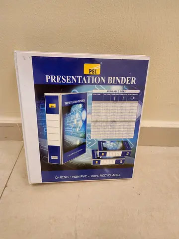 Presentation binder paper file