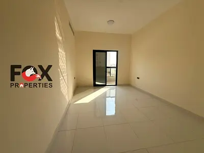 Beautiful 1 Bedroom Hall Apartment for Annual Rent in Al Jurf 3 Ajman Brand New Building First Tenant Master Bedroom and Balcony