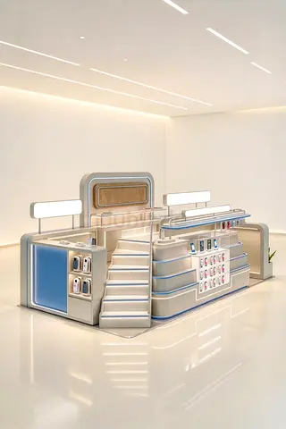 Mobile and Accessories Kiosk For Sale | Mobile Shop Display Kiosk in UAE