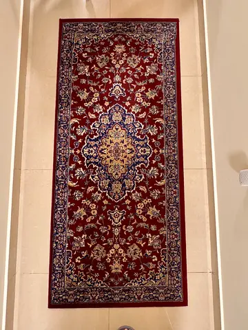 Ikea Traditional Persian-style Runner Rug - Burgundy, Good Condition