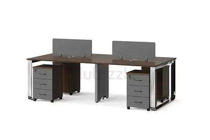 Luxury 4 wooden Seater Workstation Desk \ New Design Workstation Desk