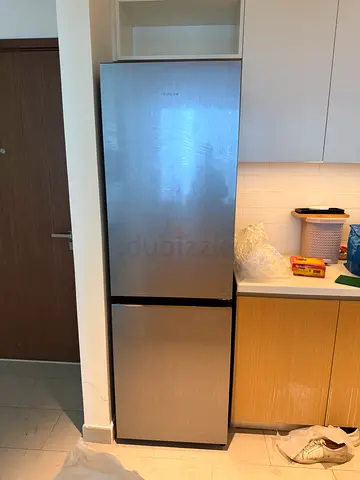 Fridge Hitachi Bottom Freezer silver colour Excellent Condition Under Warranty