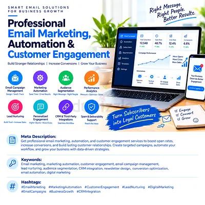 Professional Email Marketing, Automation & Customer Engagement Service