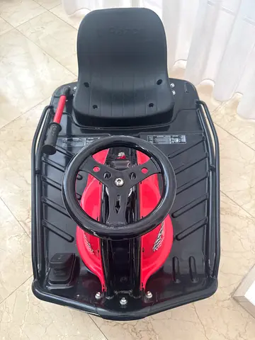 Kids Go-Kart Ride-On Car with Steering Wheel - Red/Black