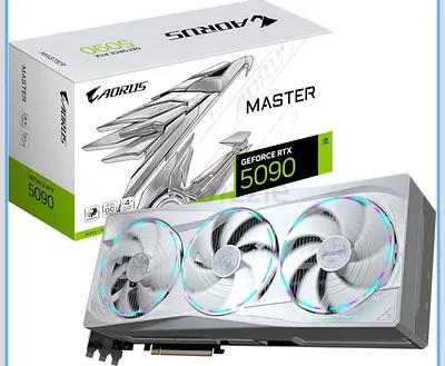 Gigabyte Graphics Card AORUS GeForce RTX 5090 MASTER ICE 32G